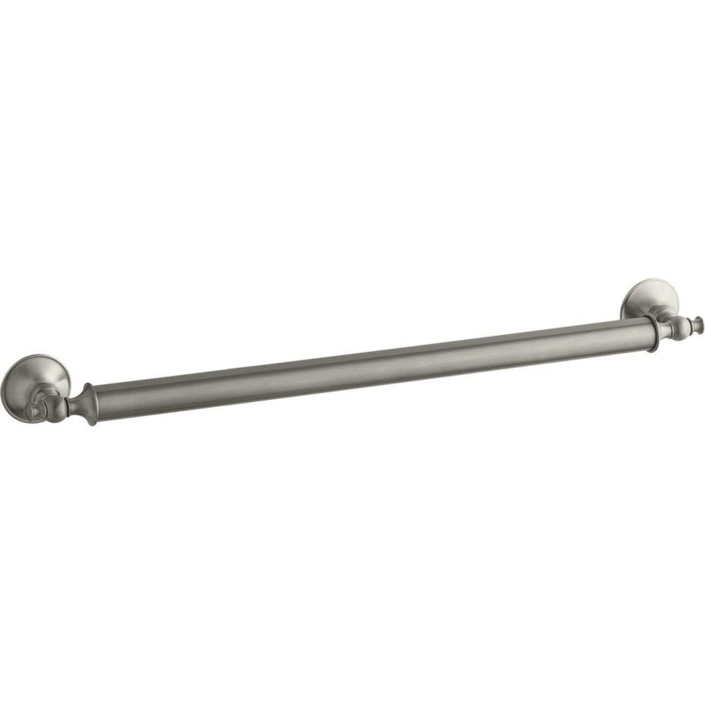 KOHLER K-11873-BS Traditional 24-Inch Grab Bar, Brushed Stainless