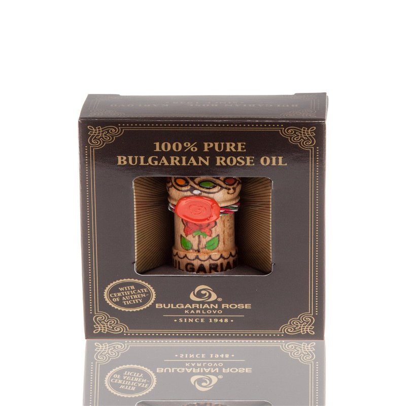Pure 100% Essential Rose Oil Otto Bulgarian Rosa Damascena Rose Attar 0.5 ml Therapeutic Grade Undiluted Certified