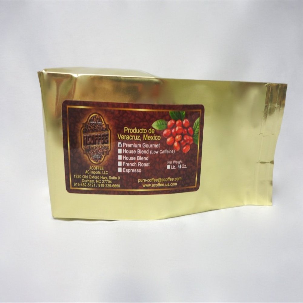 ACoffee 8oz Ground Premium Gourmet, 100% Pure Coffee