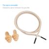WINOMO Ear Plugs 50 Pairs Corded Soft Silicone Reusable for Sleeping Hearing Protection Swimming view 4