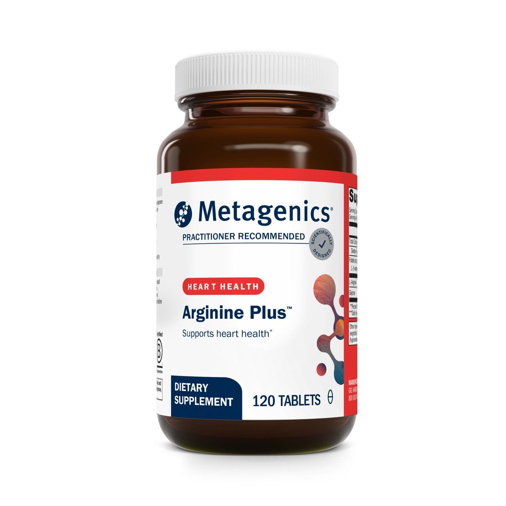 Metagenics Arginine Plus - 1.5 g LArginine with Methyl Folate (L5MTHF) - Supports Healthy Blood Flow, Circulation & Heart Health - NonGMO, GlutenFree, Vegetarian - 120 Tablets