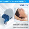 REARAND Neck and Shoulder Relaxer - Ergonomic Neck Stretcher for Pain Relief, Chiropractic Pillow for Hump Spine Alignment, TMJ Muscle Relaxation, Tension Headache Relief, and Insomnia Relief view 2
