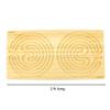 BambooMN 25" x 12.5" Bamboo Double Finger Labyrinth - 7 Circuit Cretan Style - 1 Unit view 2
