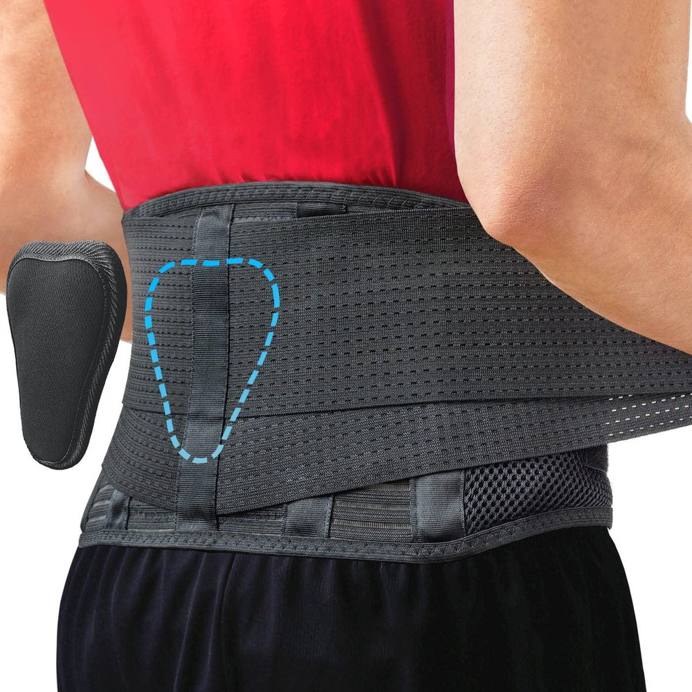 Sparthos Lumbar Support Belt  Adaptive Fit for Back Pain & Herniated Disc  Breathable & Adjustable Lower Back Brace with Lumbar Pad  for Men & Women  Fits 59-63 Waist (XX-Large, Check Sizing)