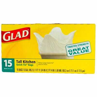 Glad Tall Kitchen Bags 15 ea