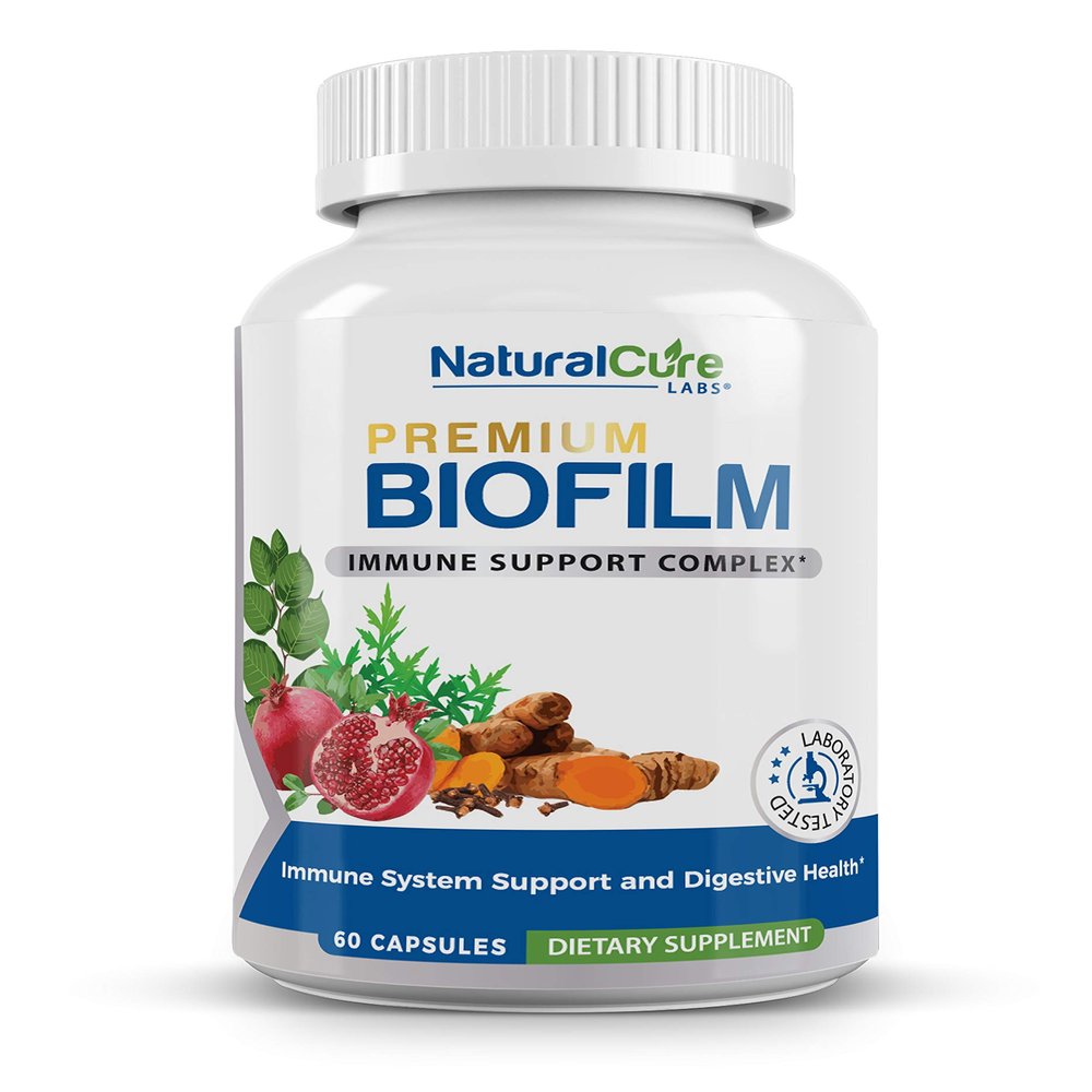 Natural Cure Labs Biofilm Complex  Premium Biofilm Formula Botanicals & Herbs | Biofilm Product for Digestion & Immune Support | Vegan, Non-GMO, Gluten Free | Biofilm Defense & Gut Health Supplement