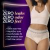 Always Discreet Boutique Incontinence and Postpartum Underwear for Women, Maximum Protection, Small/Medium, Rosy, 12 Count view 2