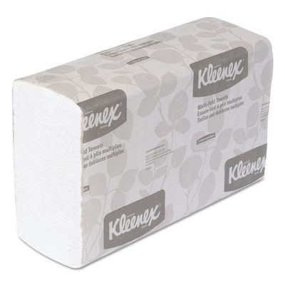 Kleenex 01890 Multifold Towels, 9-1/5-Inch x9-2/5-Inch, 150 Towels/PK, 16/CT, White