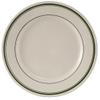 Yanco GB-7 Green Band 7.125" Round Plate, China, American White Color, Pack of 36 view 1