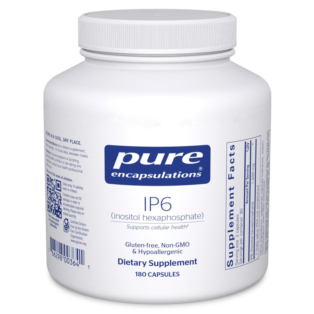 Pure Encapsulations IP6 (Inositol Hexaphosphate) | Hypoallergenic Antioxidant Support for Breast, Colon and Liver Cell Health | 180 Capsules