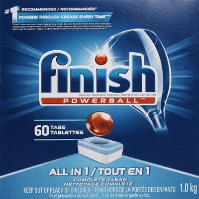 Finish All-in-One Dishwasher Detergent Powerball Tablets, Fresh Scent 54 Count
