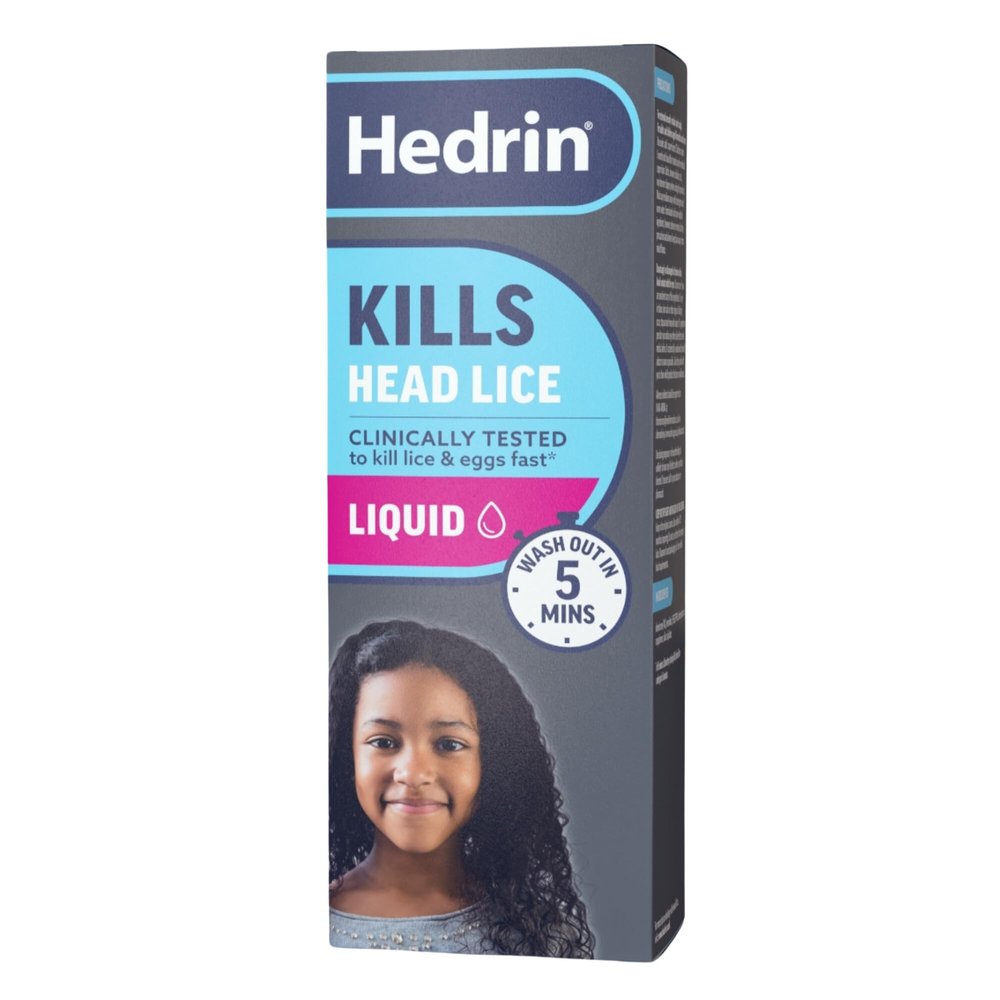 Hedrin Kills Headlice Liquid Gel, Fast and Effective Lice and Nit Treatment, Kills Head Lice and Eggs, 4 Treatments, Clinically Tested, Suitable for Adults and Children, 100ml