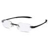 Visualites 5 Black 1.50 Lightweight Oval Rimless Reading Glasses for Men and Woman view 1