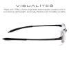 Visualites 5 Black 1.50 Lightweight Oval Rimless Reading Glasses for Men and Woman view 3