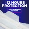 Always Maxi Feminine Pads For Women, Size 5 Extra Heavy Overnight Absorbency, With Wings, Unscented, Pack Of 20 view 4