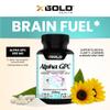 Alpha GPC Choline 600mg, Pure Nootropic Supplement, 120 Veggie Capsules, Cognitive Enhancer for Memory, Brain Health & Focus view 3