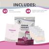 Cultures for Health Vegan Yogurt Starter Culture | 4 Direct-Set Packets | DIY Dairy-Free Yogurt from Plant Milks | Probiotic for Gut Health view 2