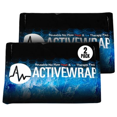 Activewrap Reusable Ice Packs for Injuries - Hot and Cold Gel Compress for Injury Recovery and Pain Relief, Soft, Flexible, Leakproof Pad for Back, Knee, Hip, & Shoulder - Large (7X 10 inches)