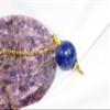 Crystal Pendulum - Jet Lapis Lazuli Ball Shaped Pendulum Reiki Dowsing Balancing Cleansing Dowser Divine Energy Healing Approx 1 inch Long view 3