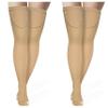 Truform Surgical Stockings, 18 mmHg Compression for Men and Women, Thigh High Length, Closed Toe, Beige, X-Large, 2 Count view 1