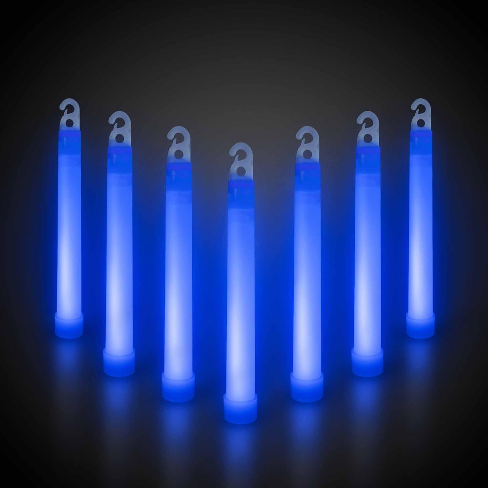 Windy City Novelties - 25 Pack - 6 Premium Glow Sticks (Blue)