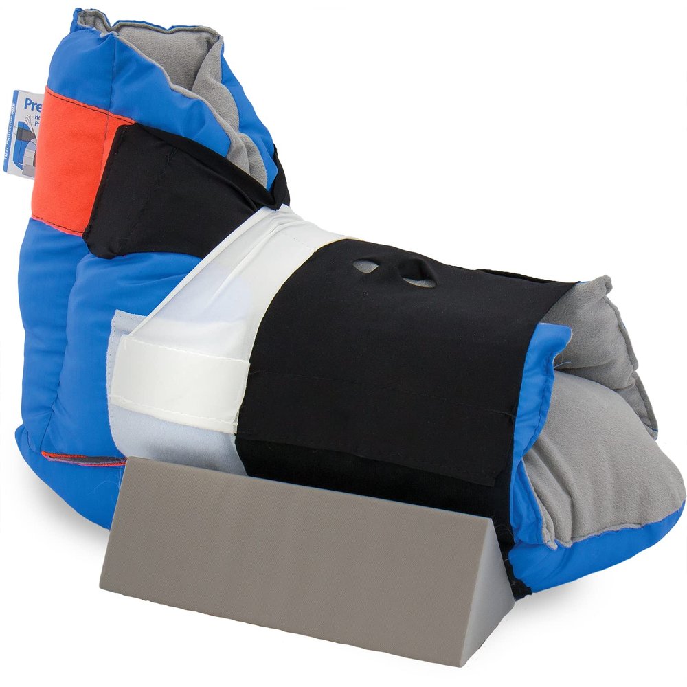 Sage Stryker Prevalon Heel Protector III 1 Heel Protector Cushioned Boot for Heel Pressure Relief with Stabilizing Wedge for Bed-Bound Individuals Standard Size