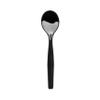 Party Essentials Disposable Heavy Duty Plastic Serving Utensils for Buffets Events Parties, 9-Count 10" Spoons, Black view 1