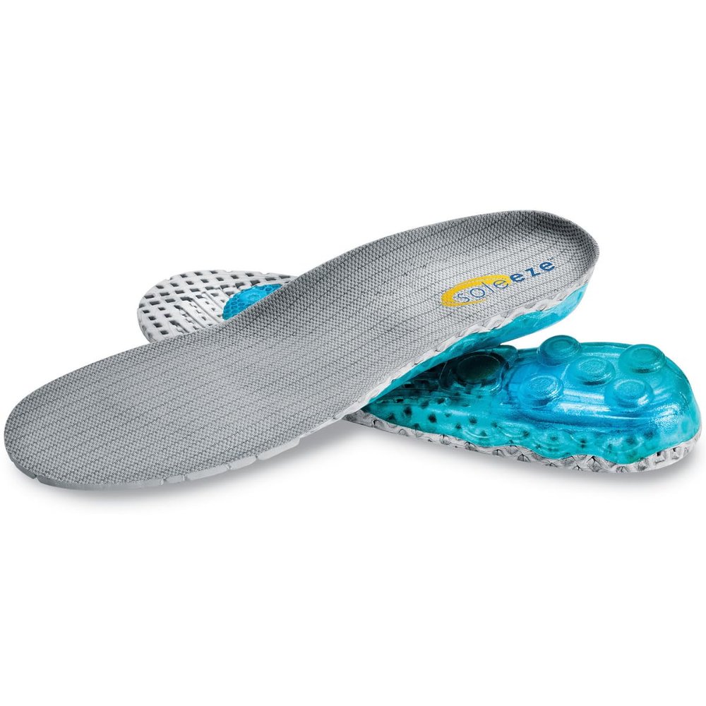 Spring Loaded Shoe Inserts Insoles for Men & Women, Shock Absorbers For Your Feet! - Soleeze Size Large
