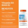 Doctor's Best Vitamin D3 5000IU, Non-GMO, Gluten & Soy Free, Regulates Immune Function, Supports Healthy Bones, White, No Flavour, 180 Count view 3