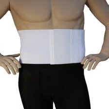 Alpha Medical Abdominal Binder Support Wrap/Surgical Binder/Hernia Support/Abdominal Hernia Reduction Device (8" High ; Standard Length)