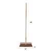 Superio Kitchen and Home Horsehair Broom With Wood Handle, Fine Premium Bristles - Heavy Duty Household Broom Easy Swiping Dust And Wisp Floors And Corners , 12" sweeping head view 2