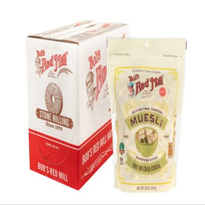Bob's Red Mill Gluten Free Tropical Muesli, 14oz (Pack of 4) - Gluten Free, Non GMO, Whole Grain, Kosher