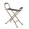 Drive Medical RTL10360 Foldable Walking Cane with Seat, Bronze view 1