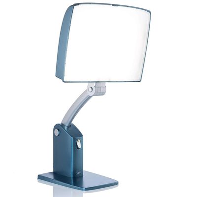 Carex Day-Light Sky Bright Sunlight Therapy Lamp, 10000 LUX Therapy Lamp at 12 Inches, LED Bright White Light with Adjustable Height and Brightness Levels for Mood