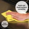 Skoy Cloth, 4-pack Versatile Swedish Dishcloths for Kitchen and Household Use, Reusable Cleaning Cloths, Planet-Friendly, Dishwasher and Dryer-Safe, White view 3