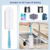 16" Bottle Brush Cleaner for Water Bottle - Long Handle Bottle Brush for Cleaning Narrow Neck Sport Bottles,Beer Bottle and Jugs, Set of 2 view 3
