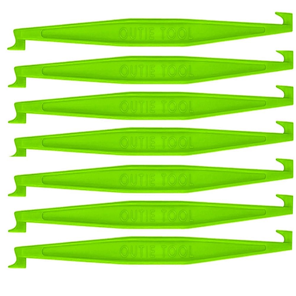 2 in 1 Outie Tool Aligner Remover for Invisible Braces | Easily and Safely Removes Top & Bottom Trays | 60 Count (Neon Green Individually Wrapped Singles)