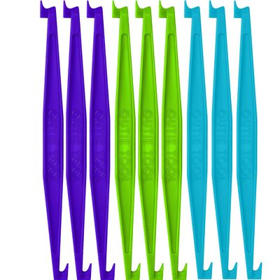 2 in 1 Outie Tool Aligner Remover for Invisible Braces | Easily and Safely Removes Top & Bottom Trays | 60 Count | 20 Pacific Bulk Unwrapped, 20 Midnight Singles, 20 Neon Green Singles