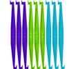 2 in 1 Outie Tool Aligner Remover for Invisible Braces | Easily and Safely Removes Top & Bottom Trays | 60 Count | 20 Pacific Bulk Unwrapped, 20 Midnight Singles, 20 Neon Green Singles view 1