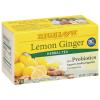 Bigelow Tea Lemon Ginger plus Probiotics Herbal Tea, Caffeine Free Tea with Lemon and Ginger, 18 Count Box (Pack of 6), 108 Total Tea Bags view 1