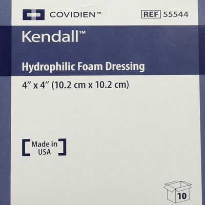 Kendall Copa Hydrophilic Foam Dressing - 4x4" Box of 10 - KND55544_BX