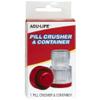 Acu-Life Pill Crusher and Grinder, Daily Usage, Safely Crushes Pills, Vitamins, Tablets, Accurate and Easy to Use, Includes Storage Container, Transparent/Red, BPA Free view 3