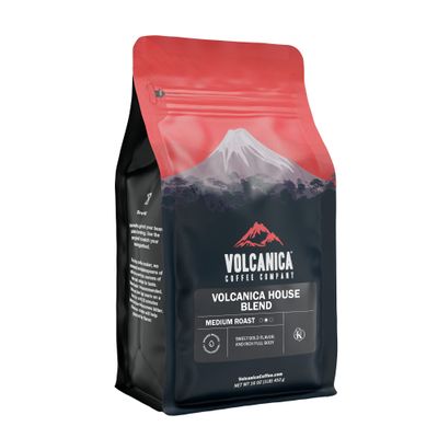 Volcanica House Blend Coffee, Whole Bean, Fresh Roasted, 16-ounce
