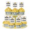 12 Bachelorette Bridal Wedding Shower Party Kissing Single Life GoodBye Cupcake Fruit Appetizer Decoration Topper Picks (Gold) view 1