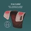 Homedics Vibration Heated Shoulder Massager Wrap, Comfort Pro Elite, Soft Fabric, Tension Relief, 2 Speeds & Styles, Long, NMS-450H view 4