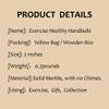 BRABUD 2in Marble Health Stress Exercise Baoding Balls Black Grey Craft Collection BS002 view 4