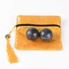 BRABUD Marble Hand Balls Dark Grey Chinese Health Exercise Baoding Balls Stress Relief 1.4'' BS004 view 1