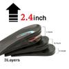 SINY 3-Layer Shoe Insoles Height Increase Taller Pad Air Cushion for Men Women Black 6cm 2.5 inches view 3
