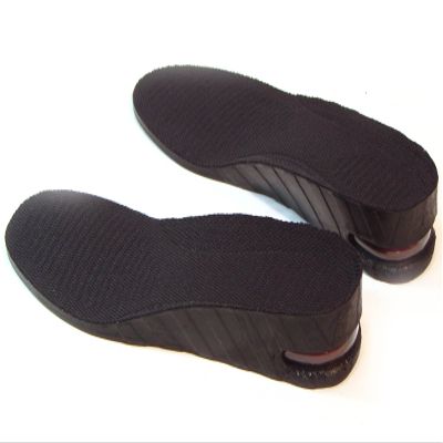 SINY Mens Full Length Orthotic Shoe Insoles 3cm Height up Heel Pain Flat Feet Foot Care Heel 1.2" Black Cushion