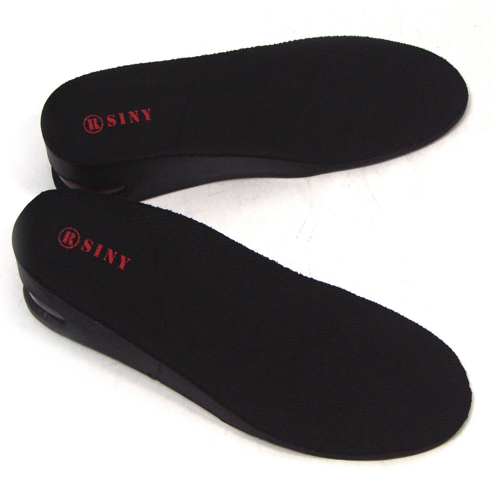 SINY 1-Layer (3cm) Height Increase Taller Shoe Insoles Pad Air Cushion for Women Black